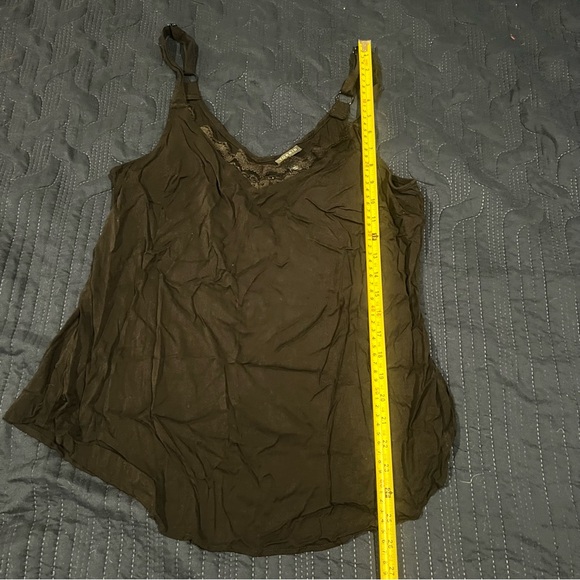 Torrid Sophie Black Ruched Cami Tank Top | Size 0 (L/XL) | Rayon Stretch - Picture 11 of 14